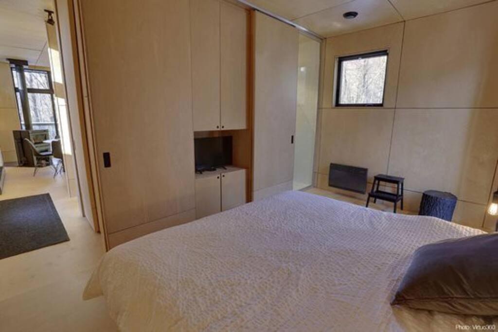 فيلا Cabin Sutton 252 - En Harmonie Avec La Nature! المظهر الخارجي الصورة