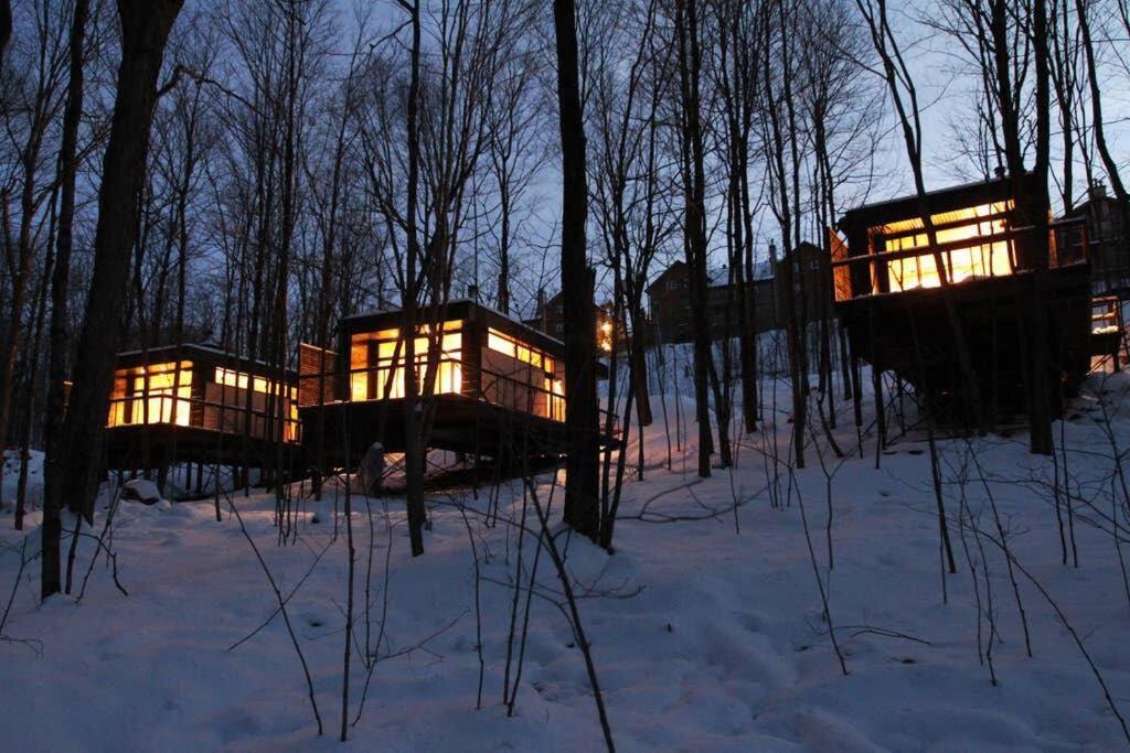 فيلا Cabin Sutton 252 - En Harmonie Avec La Nature! المظهر الخارجي الصورة